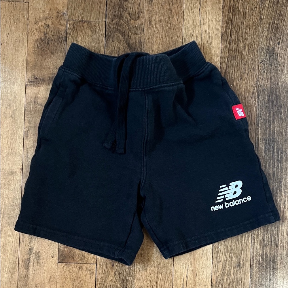 New Balance Kids Black Drawstring Shorts